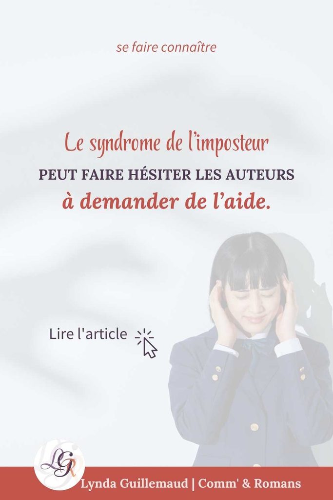Illustration Pinterest, citation sur le syndrome de l'imposteur et la peur de demander de l'aide