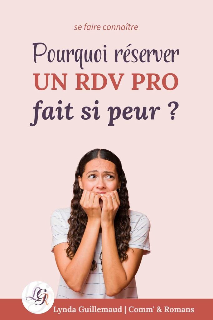 Illustration Pinterest, pourquoi réserver un rendez-vous professionnel fait peur aux auteurs et autrices